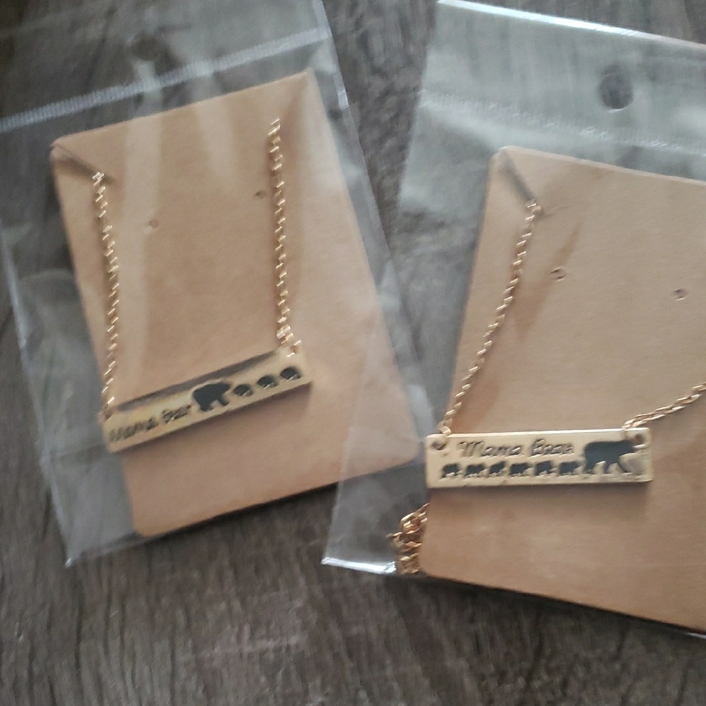 Gold Bar Pendant Necklace Minimalist Jewelry